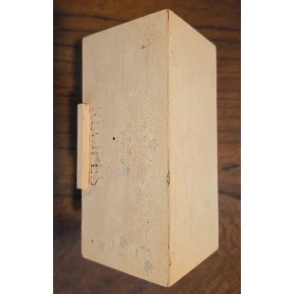 Vintage Wooden House Recipe Box 119 Recipes Blank Cards Dividers Taiwan